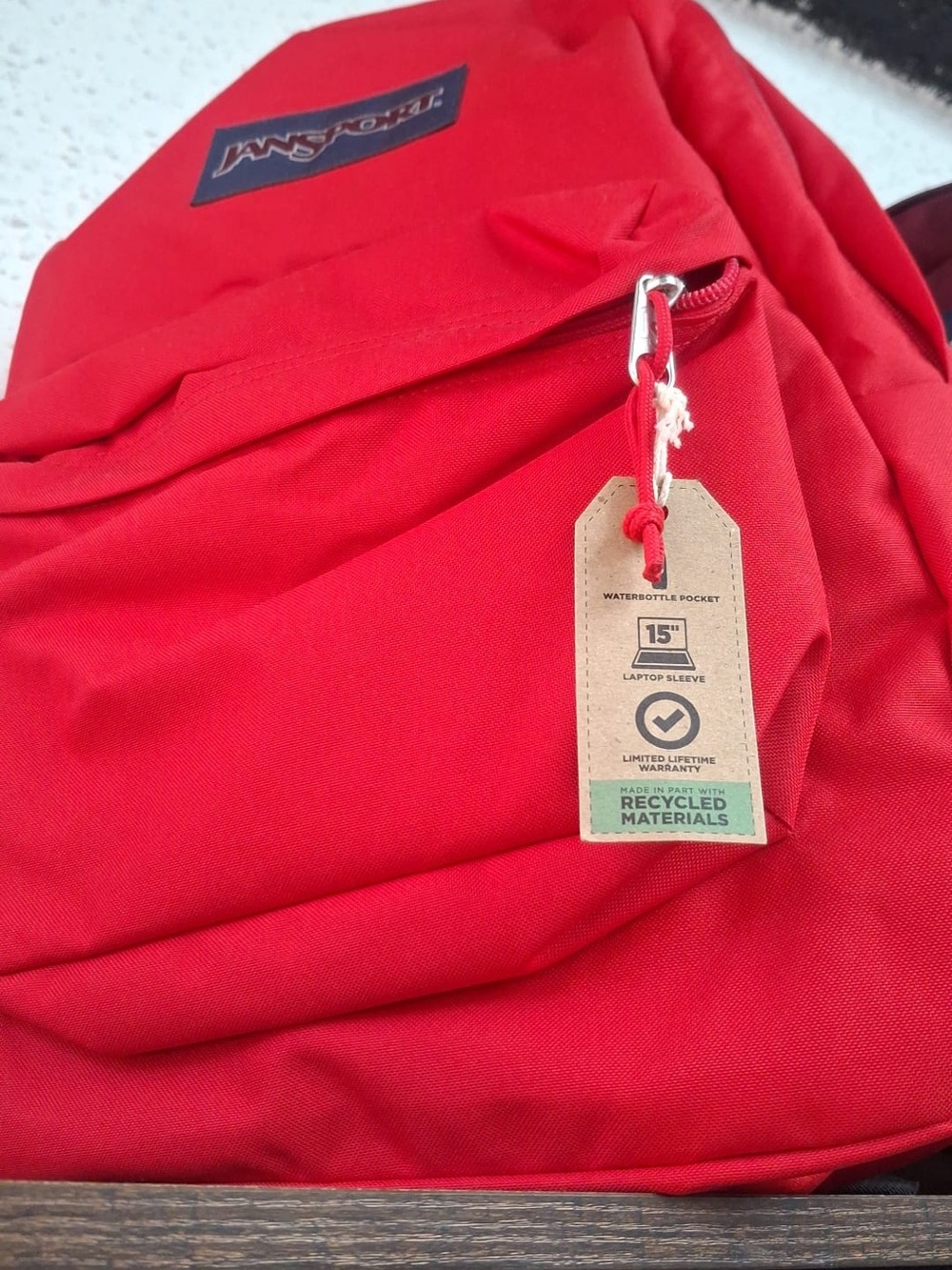 Jansport Red Everyday Classic Backpack - Picture 2 of 5